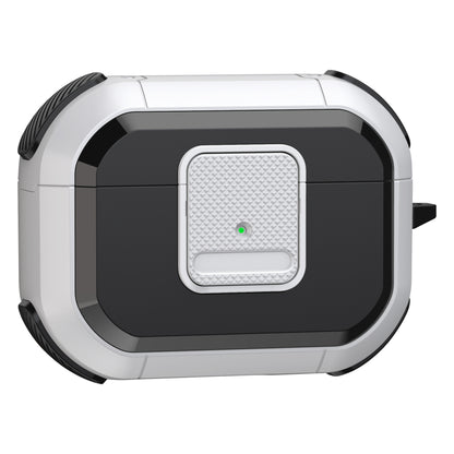 Shockproof Case for Apple AirPods Pro Case Cover with Lock, Carabiner TWS Headset TPU PC Shell