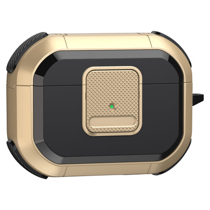 Shockproof Case for Apple AirPods Pro Case Cover with Lock, Carabiner TWS Headset TPU PC Shell