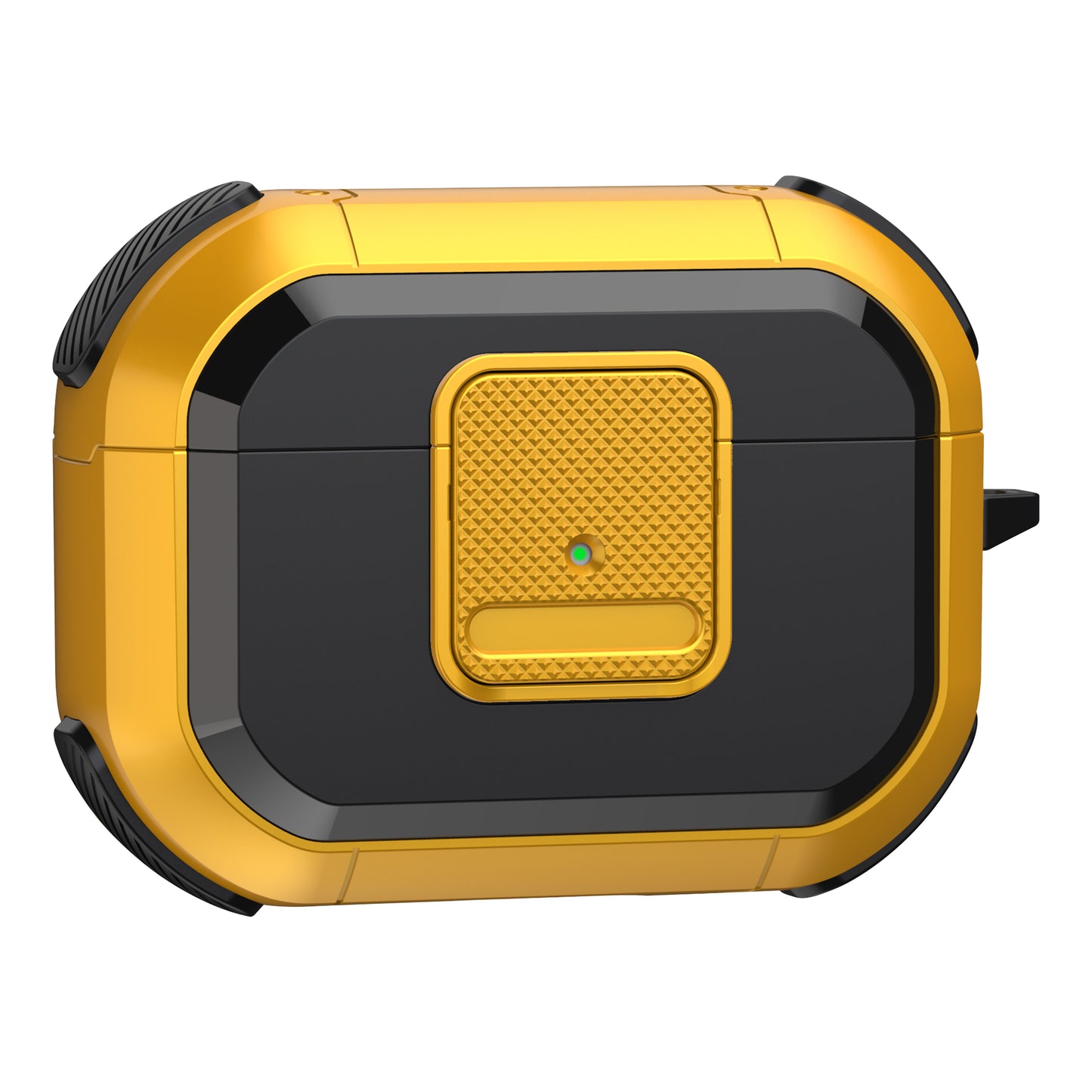 Shockproof Case for Apple AirPods Pro Case Cover with Lock, Carabiner TWS Headset TPU PC Shell