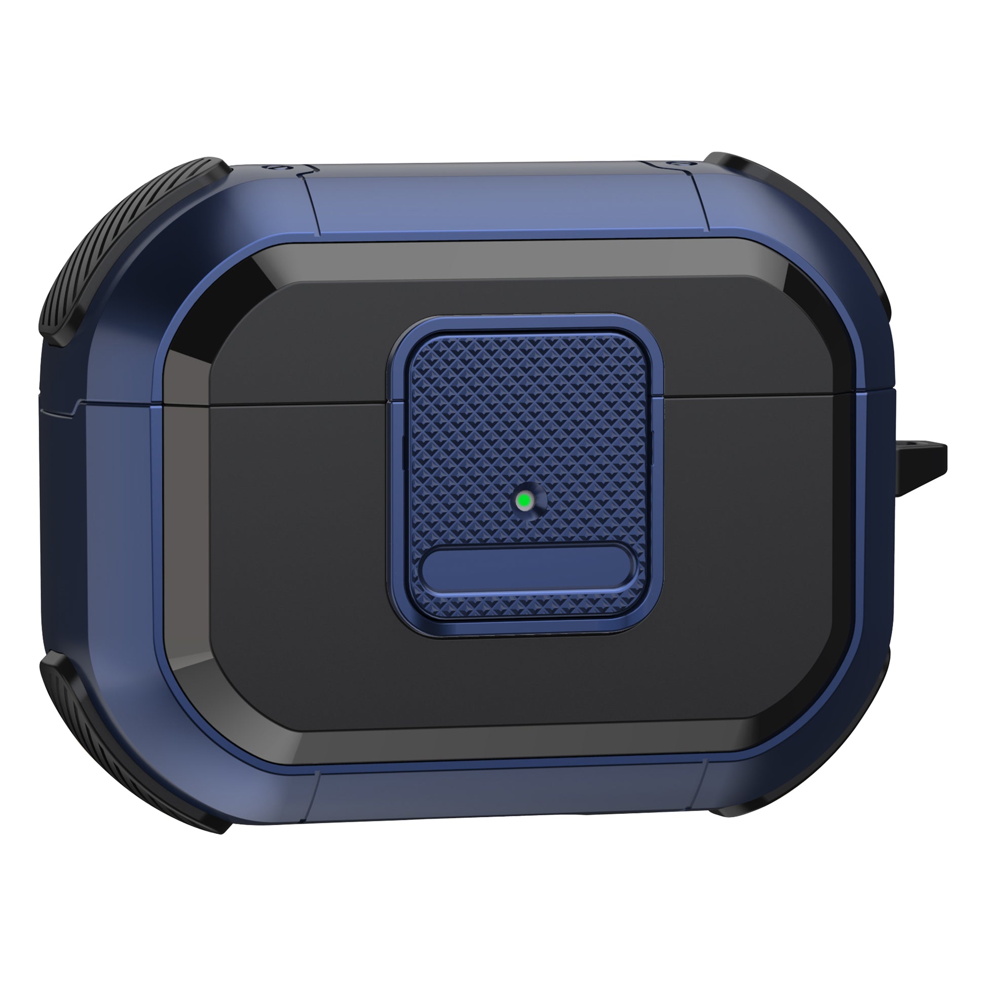Shockproof Case for Apple AirPods Pro Case Cover with Lock, Carabiner TWS Headset TPU PC Shell