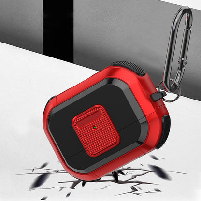 TPU PC Cover for AirPods Pro 2 Case Bluetooth Headset Protective Case with Lock, Carabiner