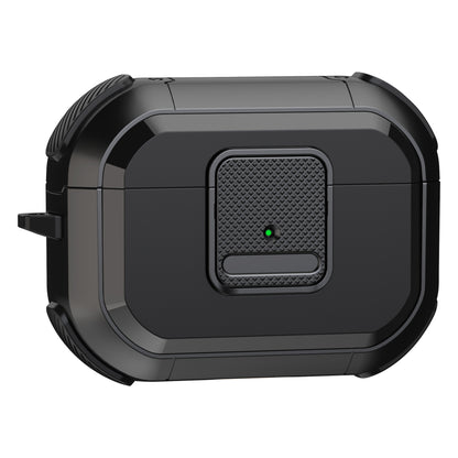 TPU PC Cover for AirPods Pro 2 Case Bluetooth Headset Protective Case with Lock, Carabiner