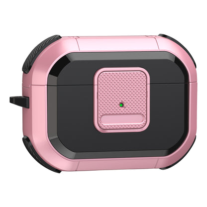 TPU PC Cover for AirPods Pro 2 Case Bluetooth Headset Protective Case with Lock, Carabiner