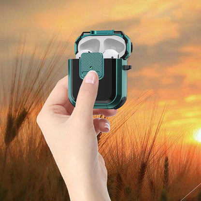 For Apple AirPods with Charging Case (2016) / (2019) / AirPods with Wireless Charging Case (2019) TPU PC Cover