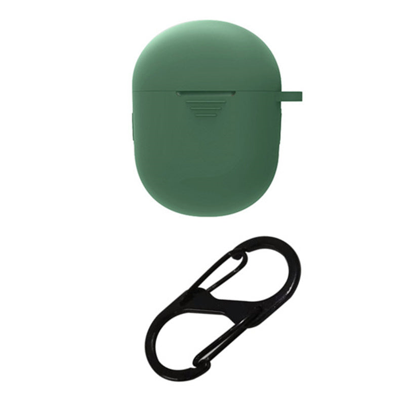 For BOAT Airdopes 381 Protective Sleeve Bluetooth Earphone Charging Case Silicone Cover with Buckle