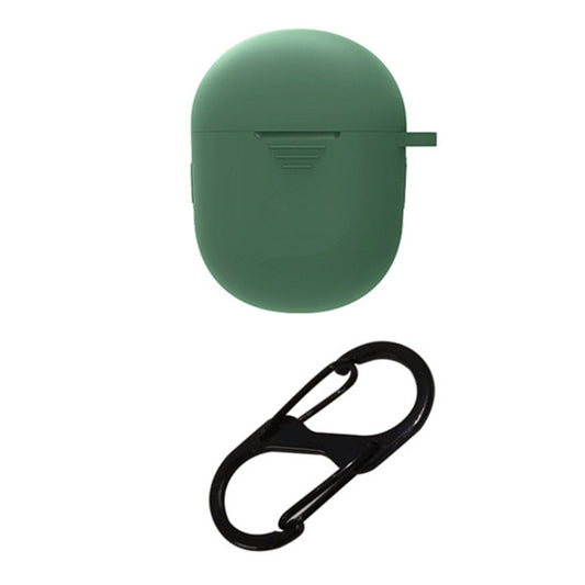 For BOAT Airdopes 381 Protective Sleeve Bluetooth Earphone Charging Case Silicone Cover with Buckle