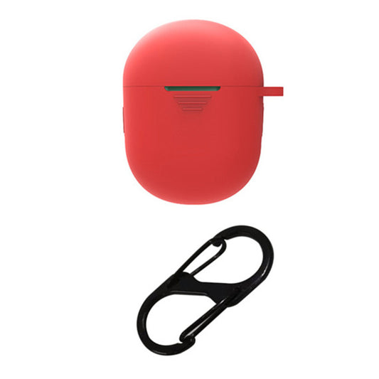 For BOAT Airdopes 381 Protective Sleeve Bluetooth Earphone Charging Case Silicone Cover with Buckle