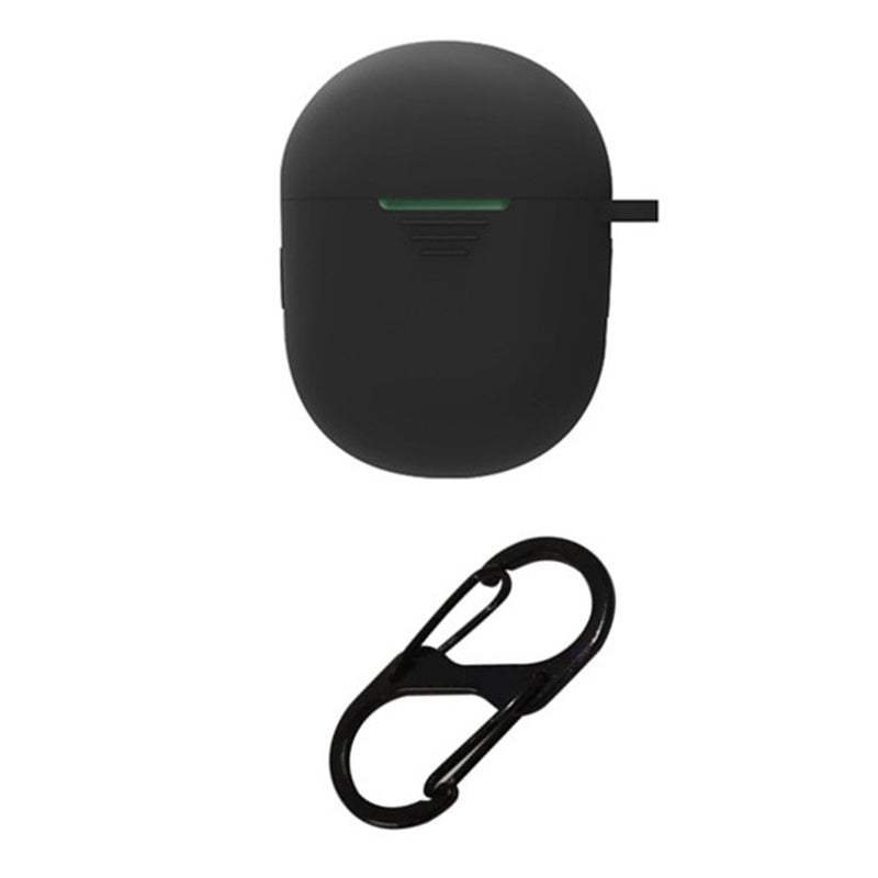 For BOAT Airdopes 381 Protective Sleeve Bluetooth Earphone Charging Case Silicone Cover with Buckle