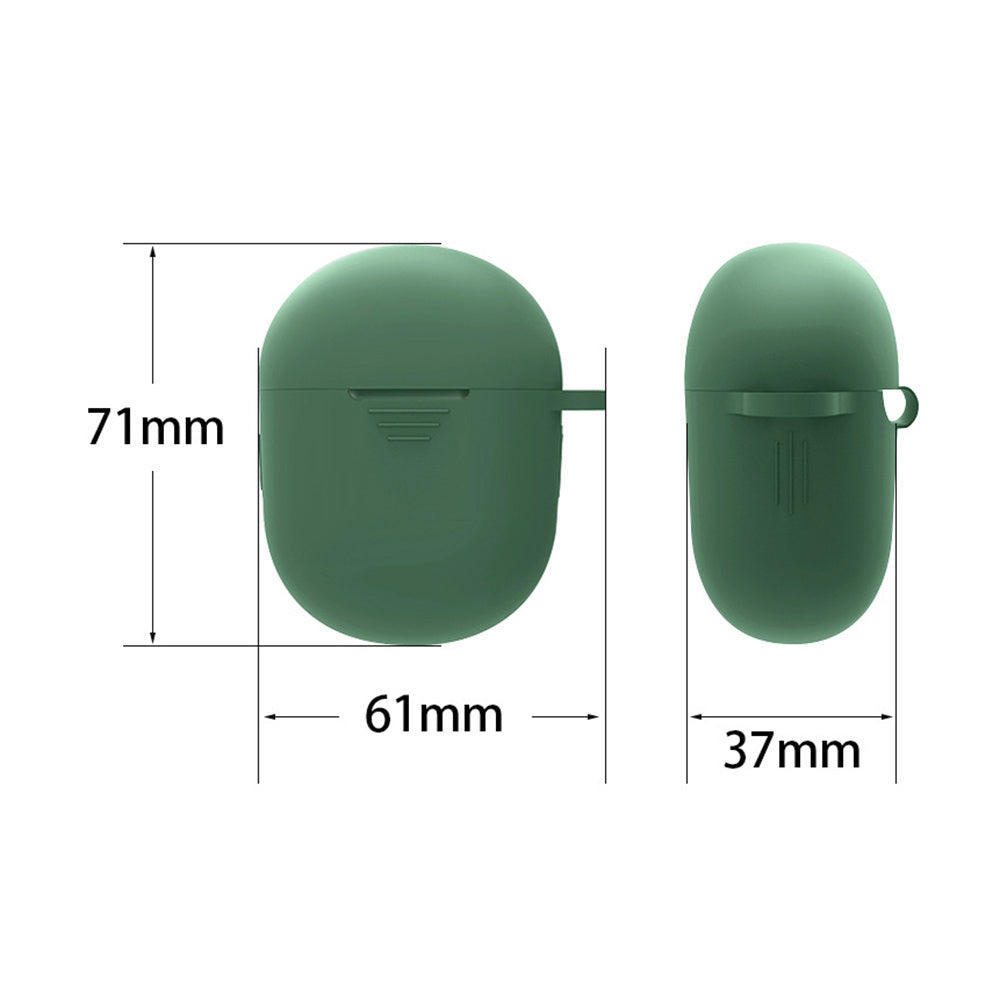 For BOAT Airdopes 381 Protective Sleeve Bluetooth Earphone Charging Case Silicone Cover with Buckle
