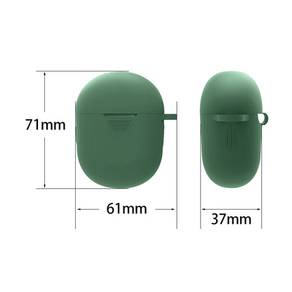 For BOAT Airdopes 381 Protective Sleeve Bluetooth Earphone Charging Case Silicone Cover with Buckle