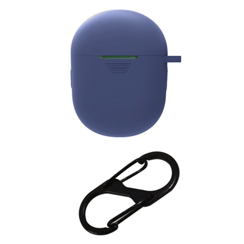 For BOAT Airdopes 381 Protective Sleeve Bluetooth Earphone Charging Case Silicone Cover with Buckle