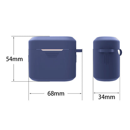 Silicone Scratch-proof Cover for BOAT Airdopes 402 Bluetooth Earphone Protective Sleeve with Buckle