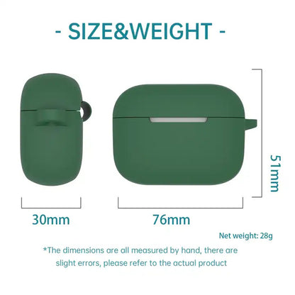 Anti-dust Silicone Cover for BOAT Airdopes 161 Bluetooth Earphone Protective Sleeve with Carabiner