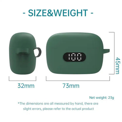 Drop-proof Silicone Cover for BOAT Airdopes 121 Pro Bluetooth Earphone Protective Sleeve with Carabiner