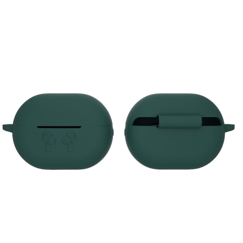 For Huawei FreeBuds Pro Silicone Cover Bluetooth Earphone Pattern Protective Case with Anti-lost Buckle