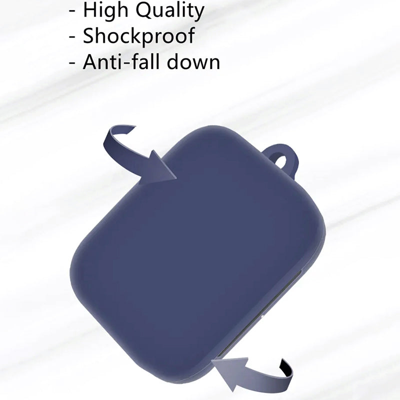 For OnePlus Buds Pro Silicone Cover Anti-lost Rope Hanging Buckle Ear Hook Brush Storage Bag 6-in-1 Accessories Kit