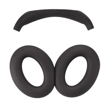 For Bose QC45 / QC35 / QC25 / QC15 / AE2 1 Pair Silicone Headphone Earpads Cushions+1 Headband Cover