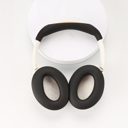 For Bose QC45 / QC35 / QC25 / QC15 / AE2 1 Pair Silicone Headphone Earpads Cushions+1 Headband Cover