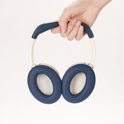 For Bose QC45 / QC35 / QC25 / QC15 / AE2 1 Pair Silicone Headphone Earpads Cushions+1 Headband Cover