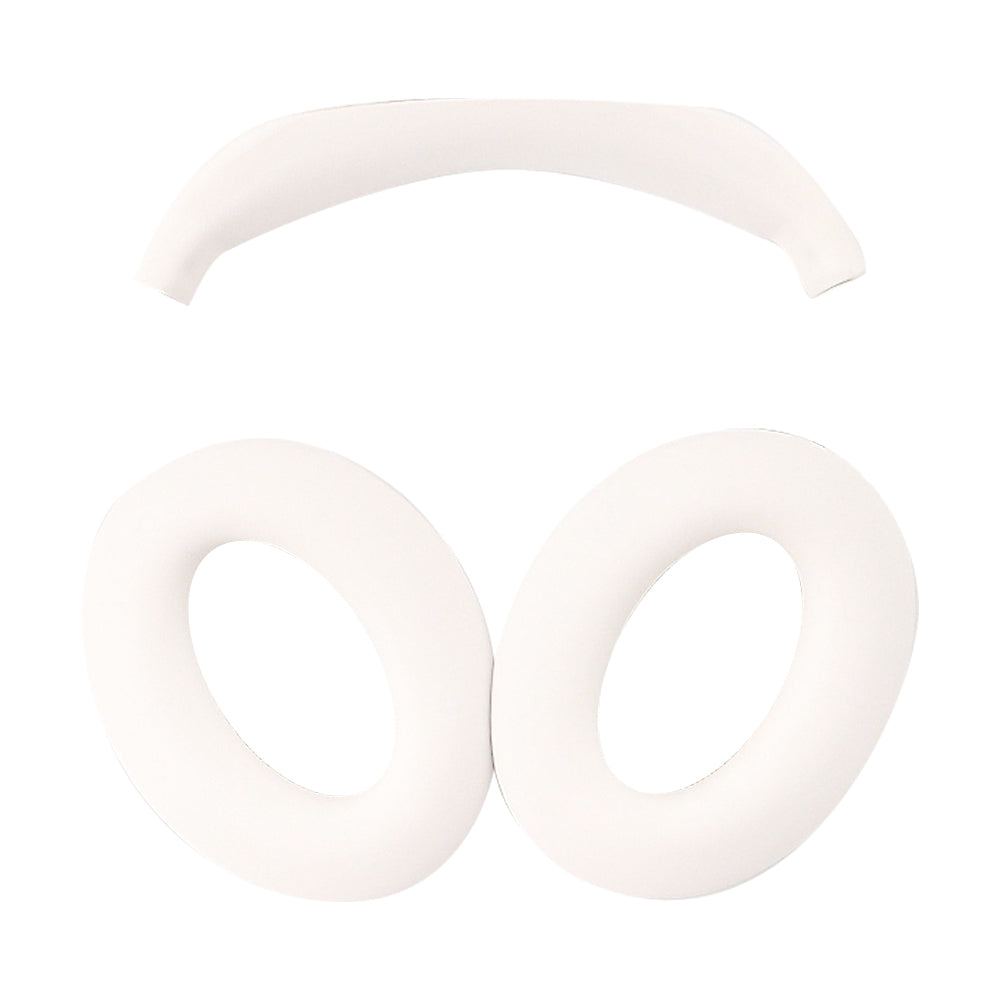 For Bose QC45 / QC35 / QC25 / QC15 / AE2 1 Pair Silicone Headphone Earpads Cushions+1 Headband Cover