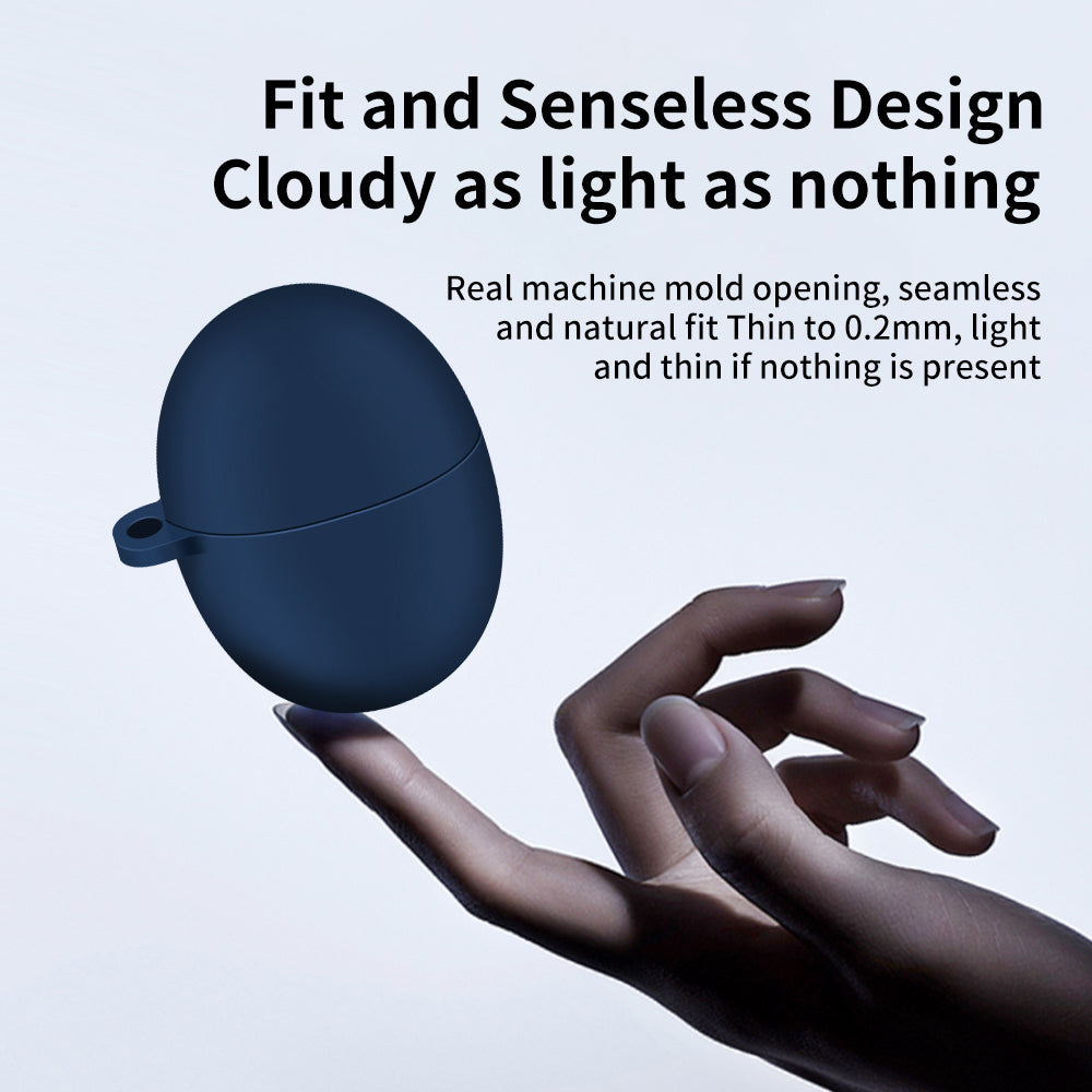 Silicone Case for Huawei FreeBuds 5 Protective Cover Anti-Fall Bluetooth Headset Protector with Hook