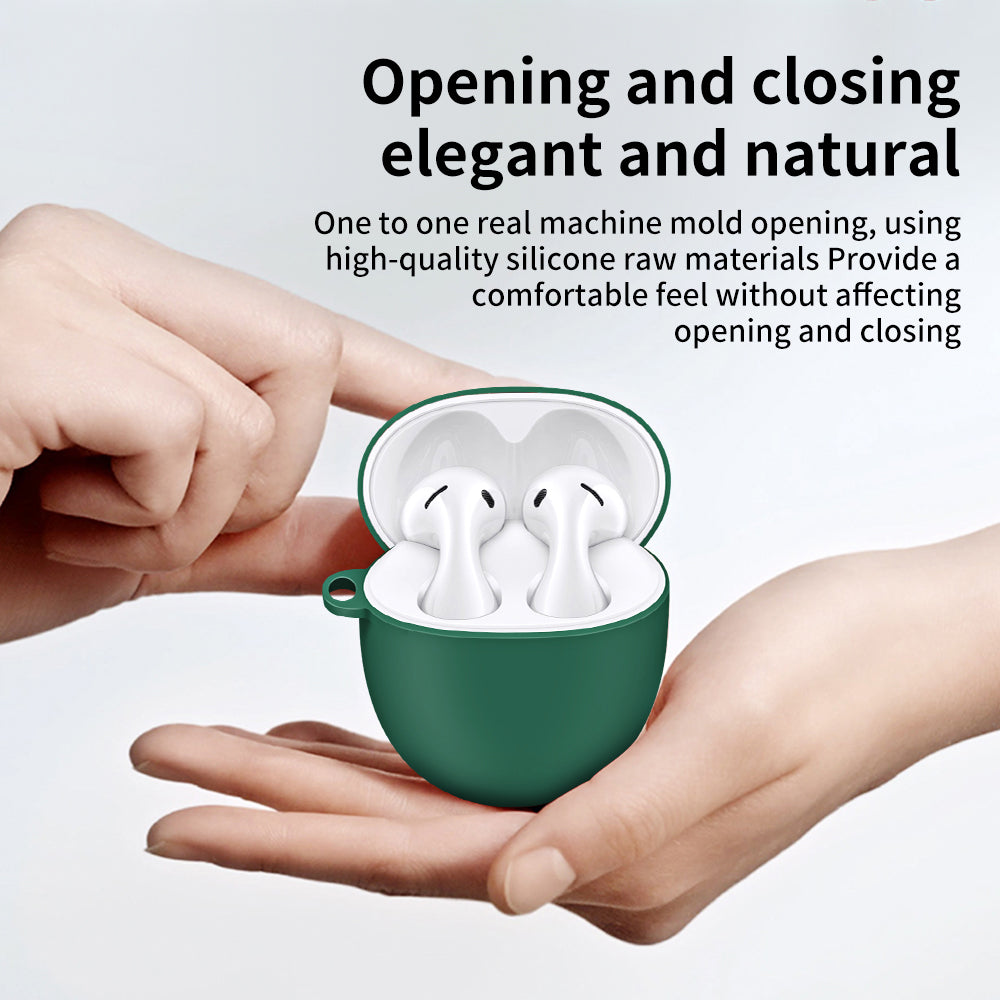 Silicone Case for Huawei FreeBuds 5 Protective Cover Anti-Fall Bluetooth Headset Protector with Hook