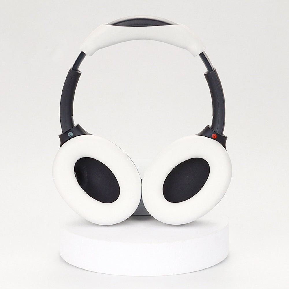 1 Pair Silicone Earmuff Cushion Replacement with 1 Headband Cover for Sony WH-CH720N Headphone