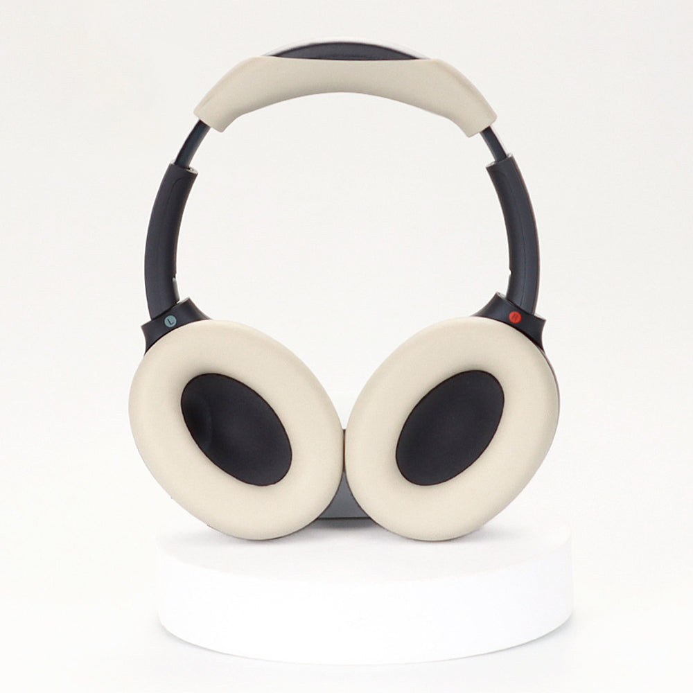 1 Pair Silicone Earmuff Cushion Replacement with 1 Headband Cover for Sony WH-CH720N Headphone