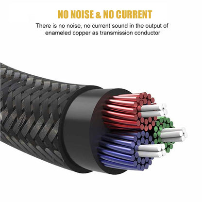 1.2m Earphone Cable Audio Extension Cable Jack 3.5mm to 3.5mm Male to Male Aux Cable Cord with Sliding Volume Control Mic