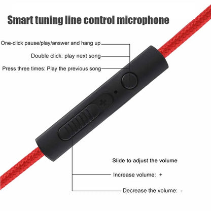 1.2m Earphone Cable Audio Extension Cable Jack 3.5mm to 3.5mm Male to Male Aux Cable Cord with Sliding Volume Control Mic