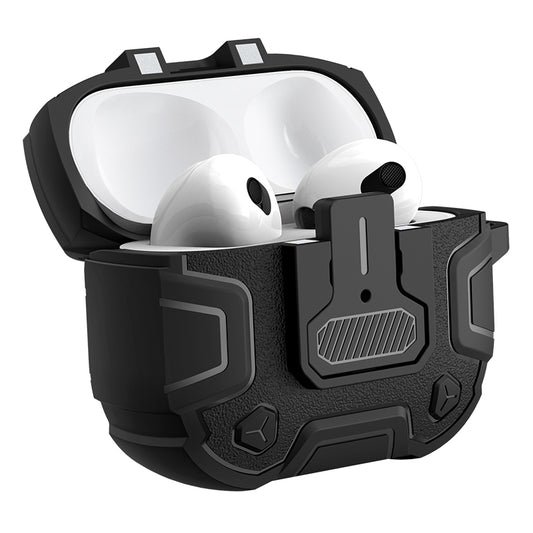 NILLKIN Bounce Pro Case for Apple AirPods 3 , Auto Pop-out Lid Design TPU+PC Bluetooth Earphone Cover