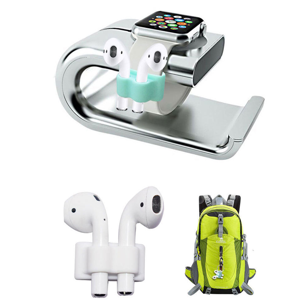 5-in-1 Silicone Case for Apple AirPods Pro Protective Case Set with Neck Strap, Earphone Holder
