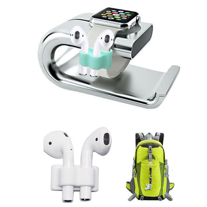 5-in-1 Silicone Case for Apple AirPods Pro Protective Case Set with Neck Strap, Earphone Holder