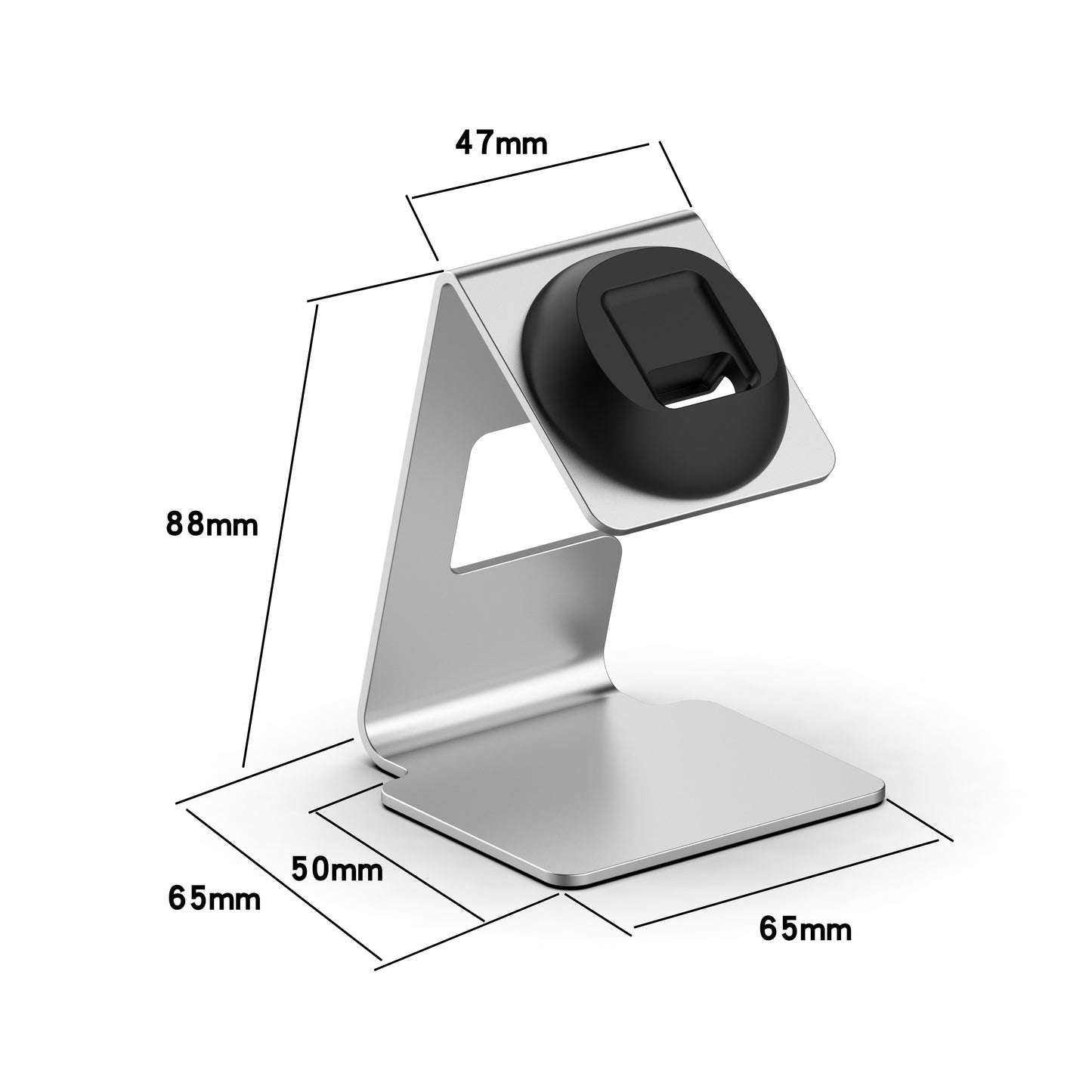 For Xiaomi Smart Band 8 Watch Charger Holder Metal Smart Watch Charger Stand (without Charger)
