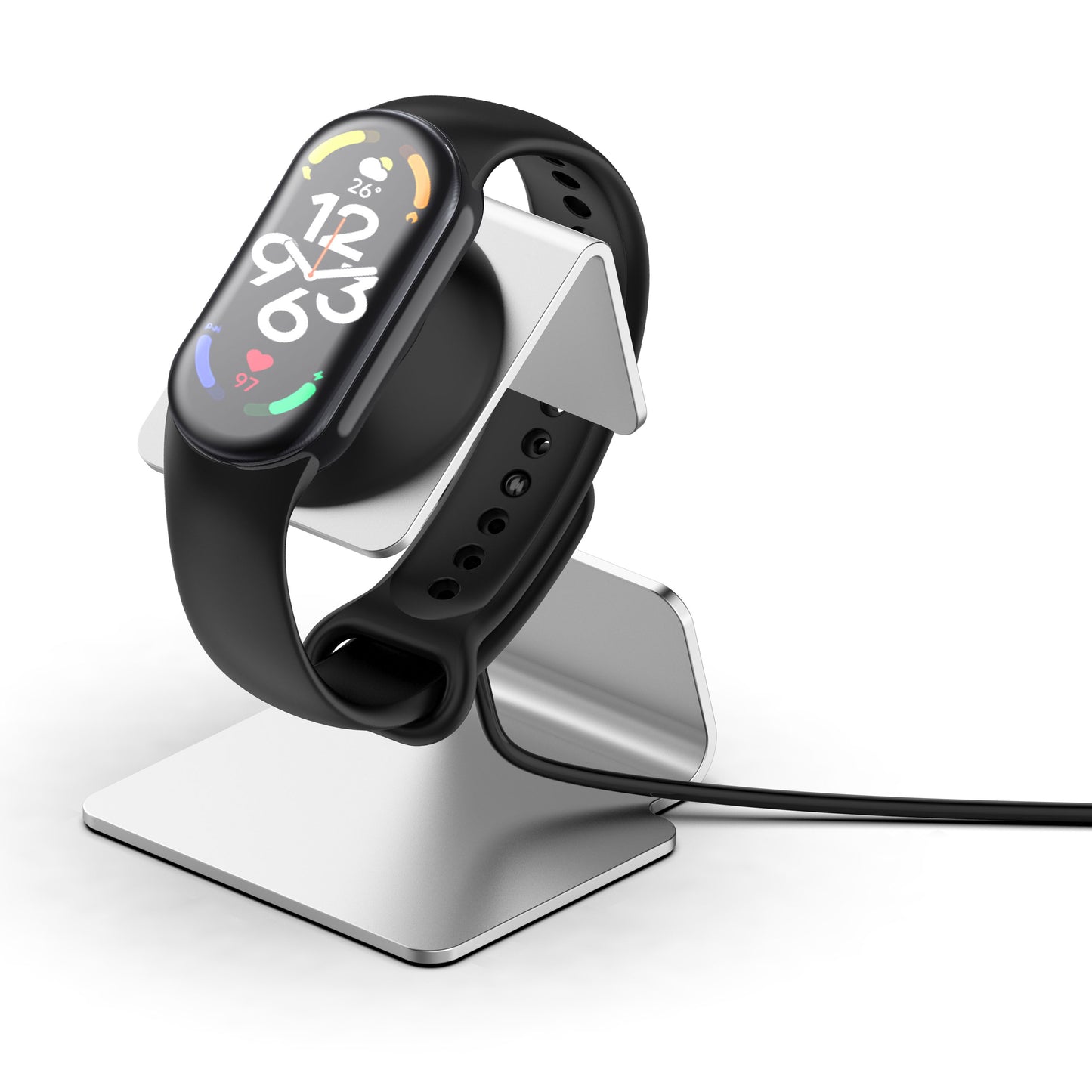 For Xiaomi Smart Band 8 Watch Charger Holder Metal Smart Watch Charger Stand (without Charger)