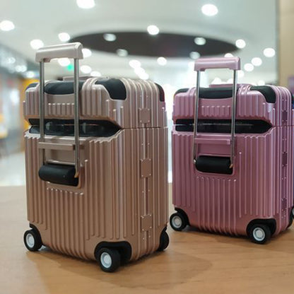 For Apple AirPods Pro / Pro 2 Charging Case Cover Wheel Luggage Design Silicone Case Bluetooth Headset Protector