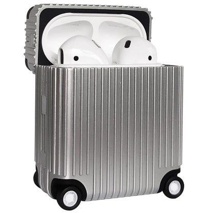 For Apple AirPods Pro / Pro 2 Charging Case Cover Wheel Luggage Design Silicone Case Bluetooth Headset Protector