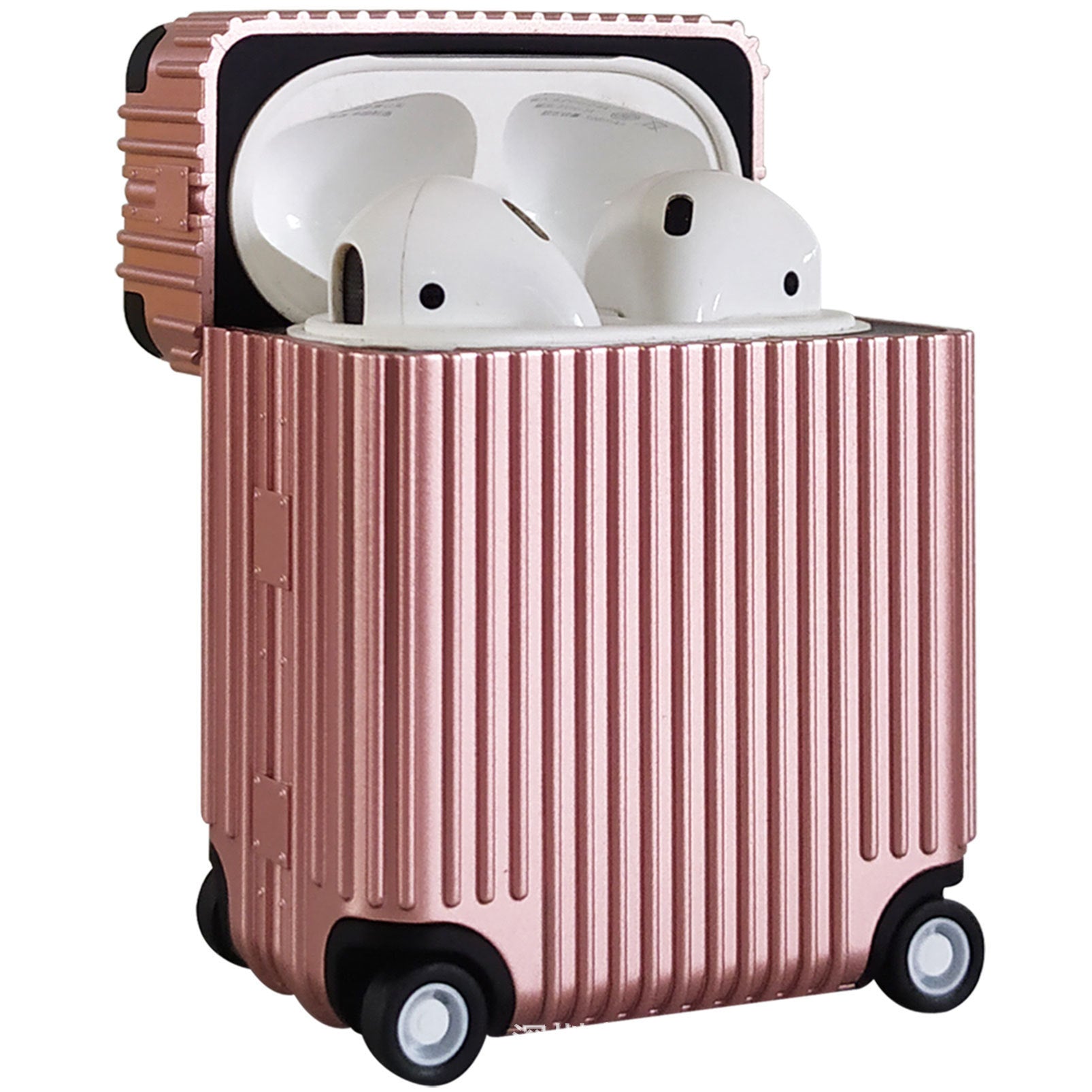 For Apple AirPods Pro / Pro 2 Charging Case Cover Wheel Luggage Design Silicone Case Bluetooth Headset Protector