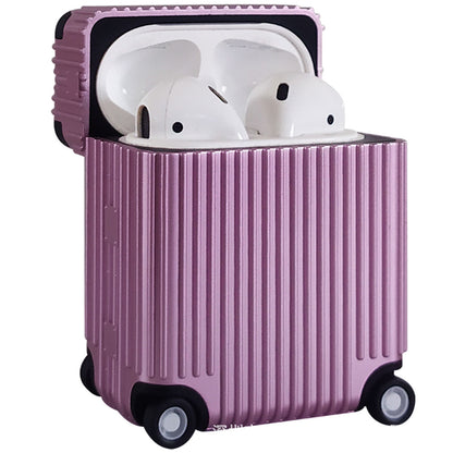 For Apple AirPods Pro / Pro 2 Charging Case Cover Wheel Luggage Design Silicone Case Bluetooth Headset Protector