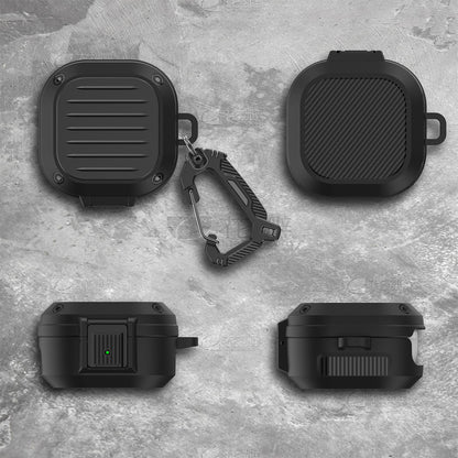 For Samsung Buds Live / Buds2 / Buds Pro / Buds2 Pro Pressing Buckle Earphone Protective Case Luggage Case Design TPU+PC Cover