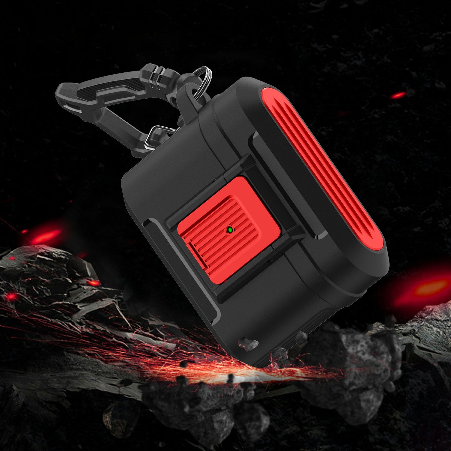 For AirPods Pro 2 Earphone Protective Case Pressing Buckle Luggage Case Design TPU+PC Anti-drop Cover