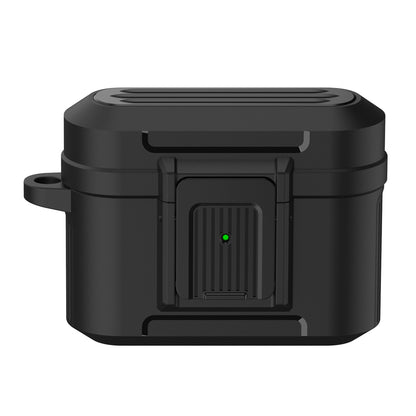 For Apple AirPods Pro Luggage Case Design Protective Case Pressing Buckle TPU+PC Anti-drop Cover