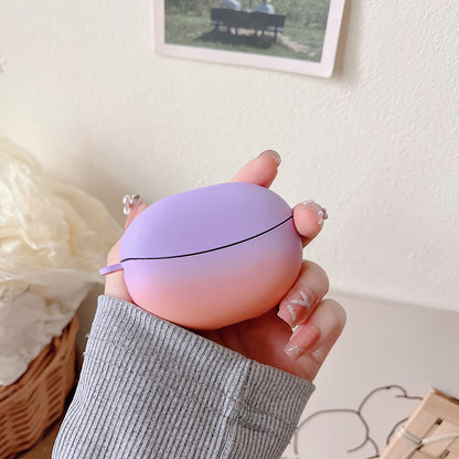 For OPPO Enco Free3 Gradient Bluetooth Headset Anti-drop Case Matte PC Protective Cover