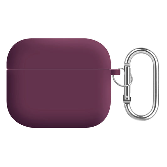 For Apple AirPods 3 Earphones Skin Cover Silicone+PC Lining Protective Carrying Case with Keychain