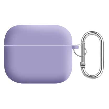 For Apple AirPods 3 Earphones Skin Cover Silicone+PC Lining Protective Carrying Case with Keychain