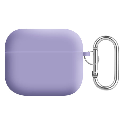 For Apple AirPods 3 Earphones Skin Cover Silicone+PC Lining Protective Carrying Case with Keychain