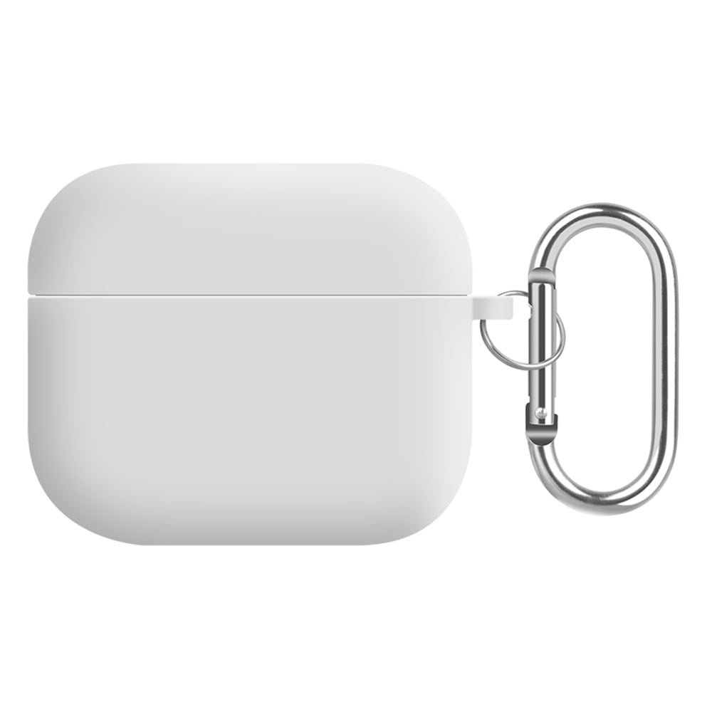 For Apple AirPods 3 Earphones Skin Cover Silicone+PC Lining Protective Carrying Case with Keychain