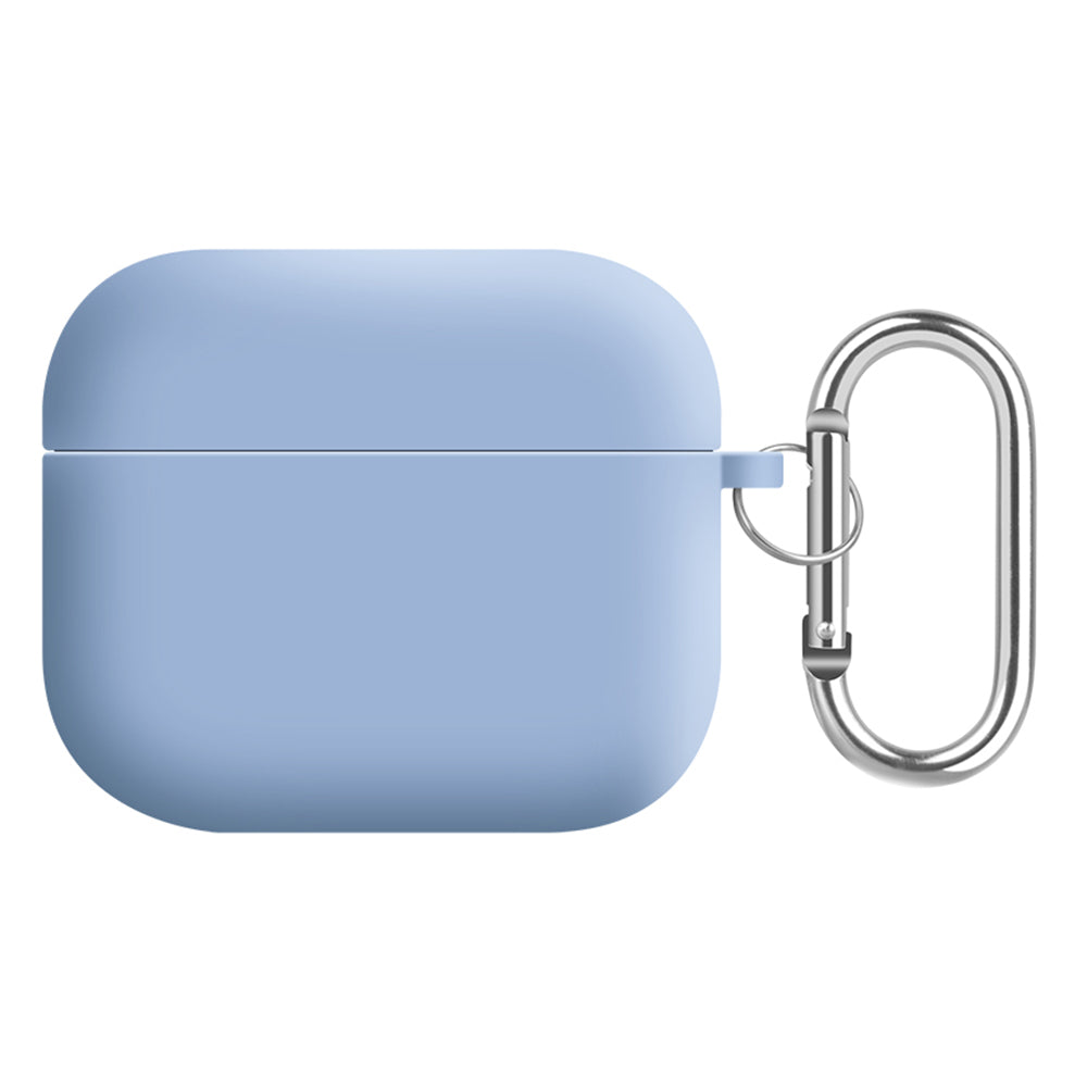For Apple AirPods 3 Earphones Skin Cover Silicone+PC Lining Protective Carrying Case with Keychain