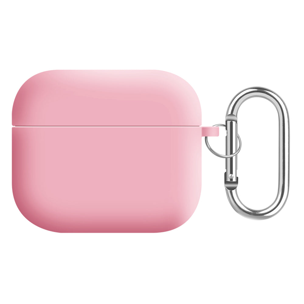 For Apple AirPods 3 Earphones Skin Cover Silicone+PC Lining Protective Carrying Case with Keychain