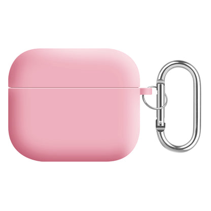 For Apple AirPods 3 Earphones Skin Cover Silicone+PC Lining Protective Carrying Case with Keychain